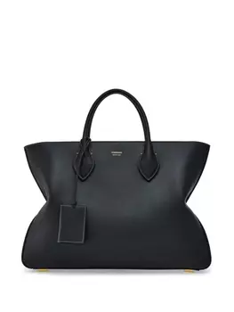 Ferragamo сумка-тоут с логотипом, черный