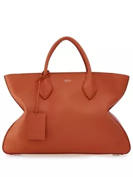 Ferragamo сумка-тоут с логотипом, коричневый