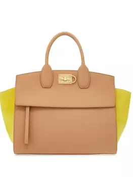 Ferragamo сумка-тоут Soft среднего размера, нейтральный цвет