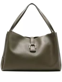 Ferragamo сумка-тоут среднего размера, зеленый