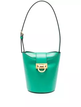 Ferragamo сумка-ведро Trifolio, зеленый