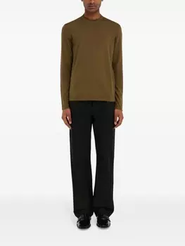 Ferragamo свитер тонкой вязки, зеленый