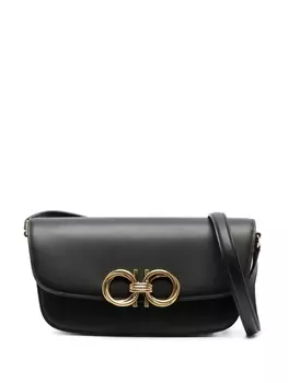 Ferragamo Trapezio logo crossbody bag, черный