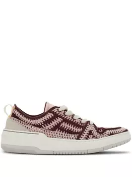 Ferragamo трикотажные кеды, розовый
