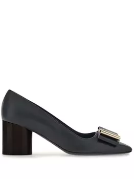Ferragamo туфли Double Bow, черный