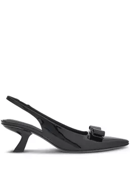 Ferragamo туфли-лодочки Vara Bow 55, черный