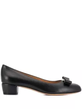 Ferragamo туфли-лодочки Vara Bow, черный