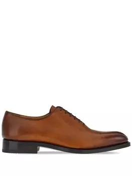 Ferragamo туфли на шнуровке, коричневый
