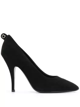 Ferragamo туфли на шпильке с декором Gancini, черный