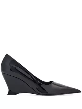 Ferragamo туфли на танкетке, черный