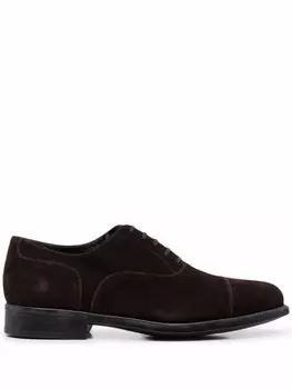 Ferragamo туфли оксфорды на шнуровке, коричневый