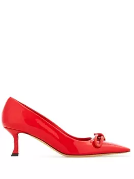 Ferragamo туфли с бантом, красный