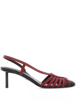 Ferragamo туфли с ремешками, красный
