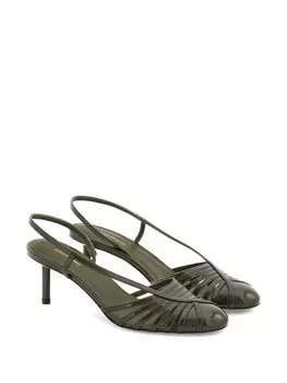 Ferragamo туфли с ремешками, зеленый