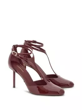 Ferragamo туфли с Т-образным ремешком, красный