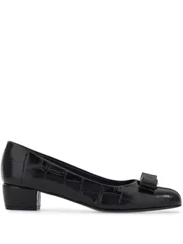 Ferragamo туфли Vara Bow, черный