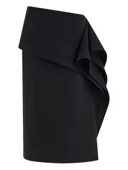 Ferragamo юбка асимметричного кроя, черный