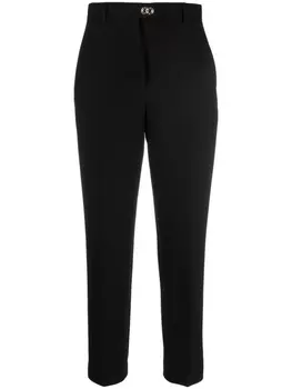 Ferragamo укороченные зауженные брюки, черный