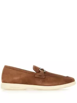 Ferragamo замшевые лоферы, коричневый