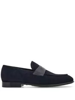 Ferragamo замшевые пенни-лоферы, синий