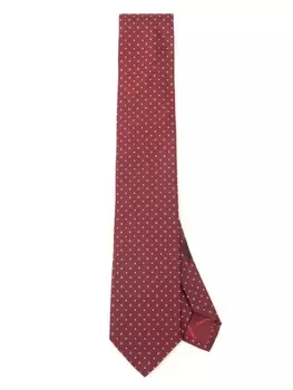 Ferragamo жаккардовый галстук, красный