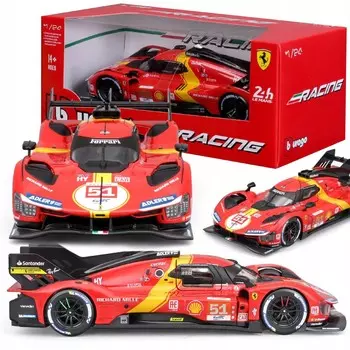 Ferrari 499P #51 LMH FIA 24h Le Mans Hypercar 2023 1:24 Bburago 18-26309