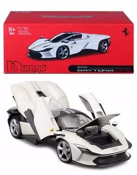 Ferrari Daytona SP3 1:18 Bburago 18-16912 МОДЕЛЬ БЕЛОГО АВТОМОБИЛЯ