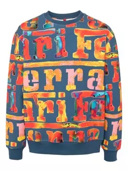 Ferrari хлопковая толстовка с логотипом, синий