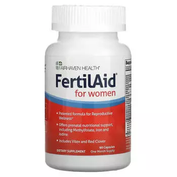 FertilAid для женщин Fairhaven Health, 90 капсул