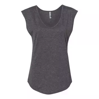 Фестивальная женская футболка без рукавов Next Level с глубоким V-образным вырезом, цвет Charcoal