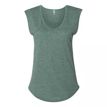 Фестивальная женская футболка без рукавов Next Level с глубоким V-образным вырезом, цвет Royal Pine