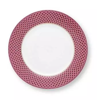 Фестивальные тарелки цветов гребешок (набор из 4 шт.) Pip Studio, розовый