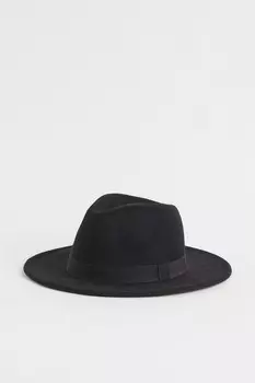 Фетровая шляпа H&M, черный