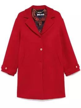 Фетровое пальто Just Cavalli, серебряный