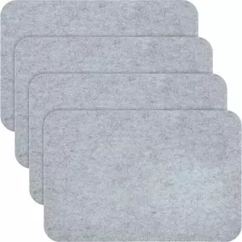 Фетровые подставки для столовых приборов, 4 шт. в упаковке 204623 Erwin Mller, серый