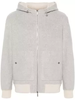 Фетровый бомбер Eleventy, серый