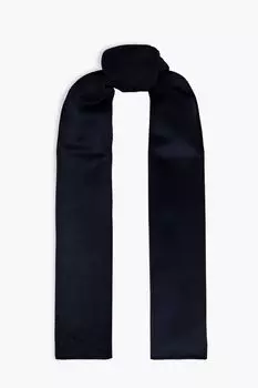 Фетровый шарф из смесовой шерсти FRAME, нави