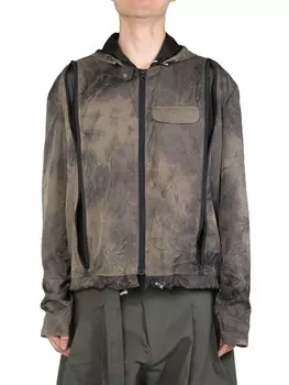 FFFPOSTALSERVICE ветровка с узором тай-дай, коричневый