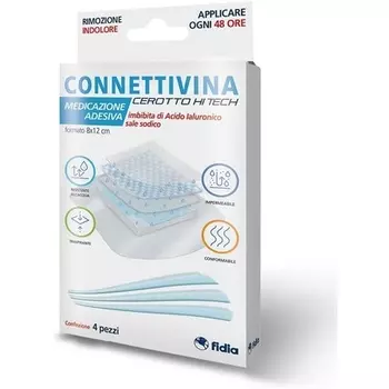 Fidia Farmaceutici Cerotto Connettivina Hitech 8 X 12 см — упаковка из 4 шт.