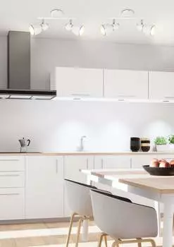 Fido / Потолочный светильник / Современный потолочный точечный светильник / Элегантный потолочный светильник / 2X40 Вт / E14 / Белый + Хром KAYANI