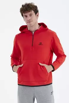 Fiesta Мужская толстовка удобного кроя с капюшоном и карманом на половинной молнии TOMMYLIFE