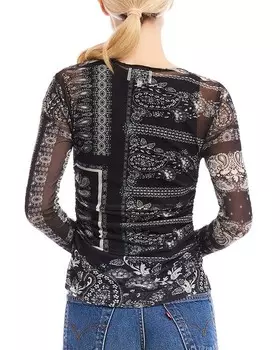 FIFTEEN TWENTY Alina Топ с присборенными боками, мультиколор