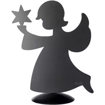 Фигурка ангела Финк «СВЯТОЙ РАБОТНИК», фигурка Адвента, ангел, декоративная фигурка, новогоднее украшение из железа Fink, черный