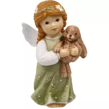 Фигурка ангела Goebel "Ангел-хранитель - Мой милый друг", рождественское украшение, высота ок. 8,5 см", коллекционная фигурка, рождественская фигурка, декоративная фигурка из бисквитного фарфора, цвет bunt