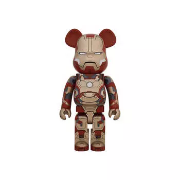Фигурка Bearbrick x Iron Man Mark XLII 1000%, мультиколор