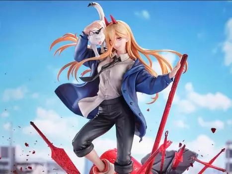 Фигурка Chainsaw Man S-Fire Power & Meowy 1/7 Scale Figure Sega