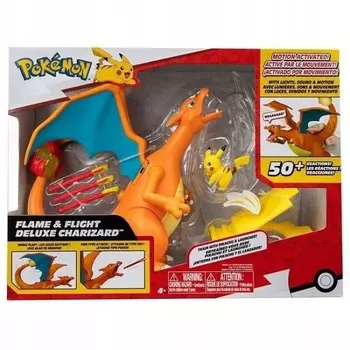 Фигурка Чаризарда и Пикачу POKEMON Deluxe JAZWARES