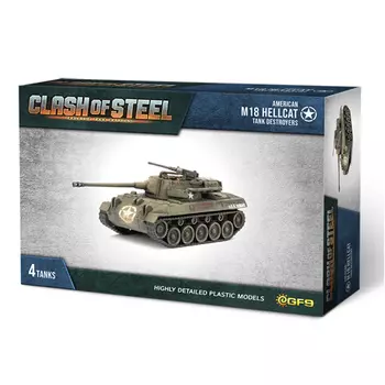 Фигурка Clash Of Steel – M18 Hellcat Tank Destroyers (X4 Plastic) Gale Force Nine