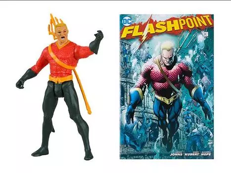 Фигурка DC Comics Page Punchers Aquaman (Flashpoint) 3" Figure with Comic MCFARLANE TOYS