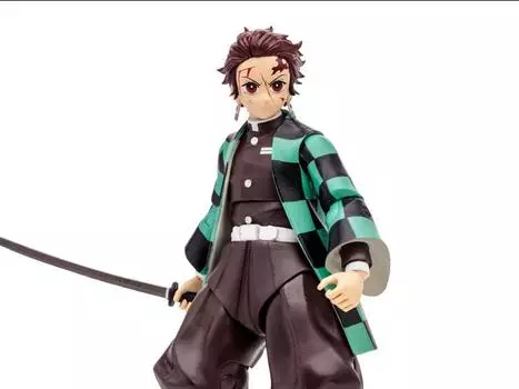 Фигурка Demon Slayer: Kimetsu no Yaiba Tanjiro Kamado (Rui Battle) 7" Action Figure Mcfarlane Toys
